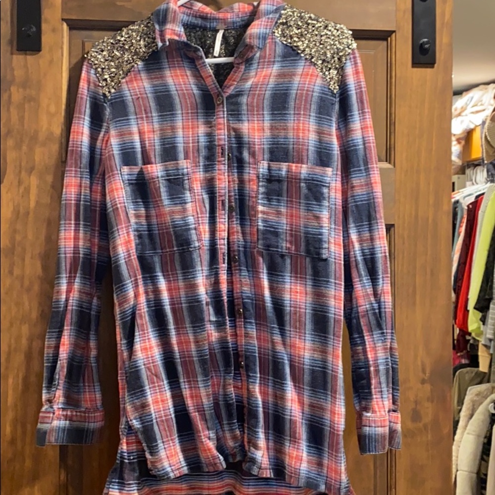 Flannel button down